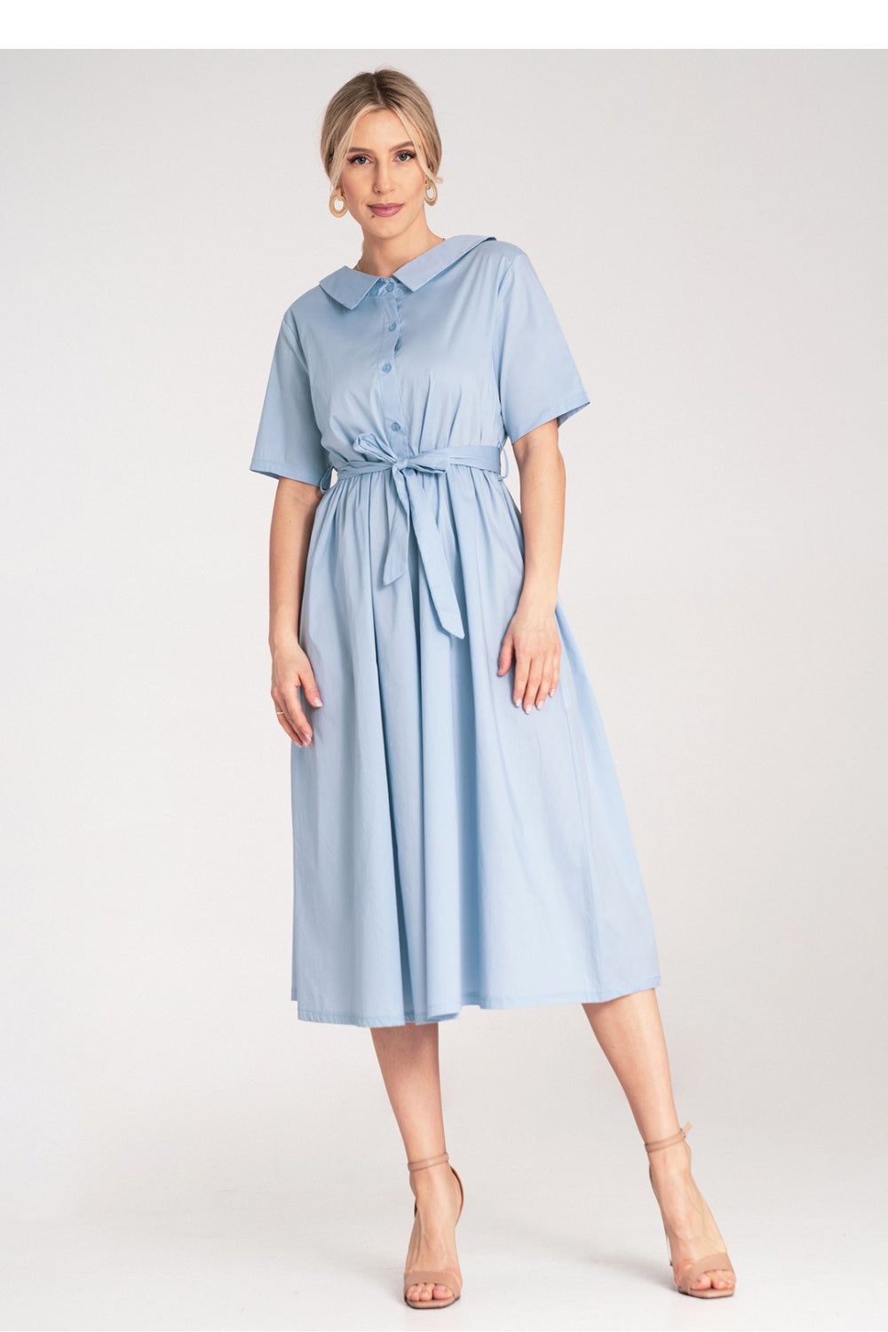 Figl Blue Midi A-Line Dress - view 2