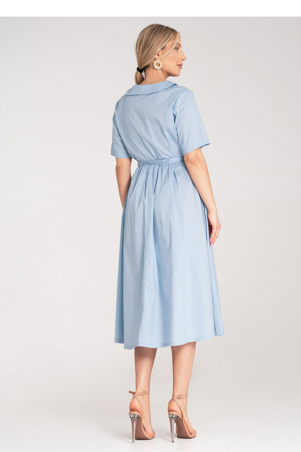 Figl Blue Midi A-Line Dress - view 3