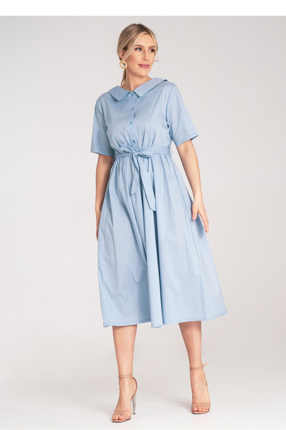 Figl Blue Midi A-Line Dress - view 4