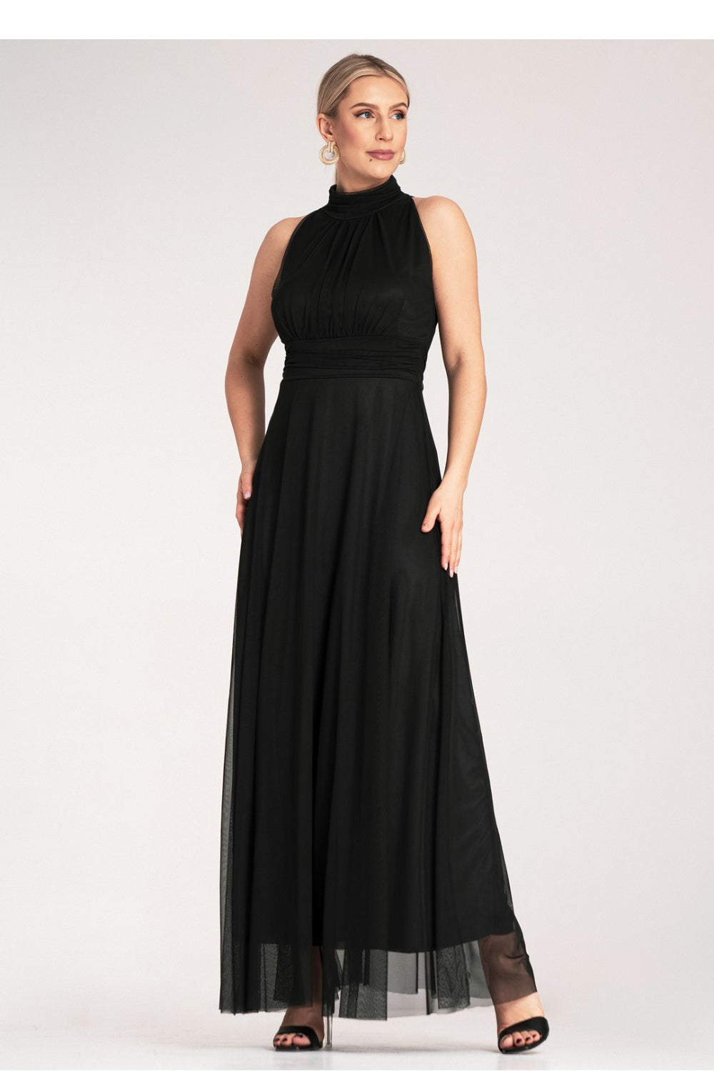 Figl Black Maxi Bodycon Cocktail Dress
