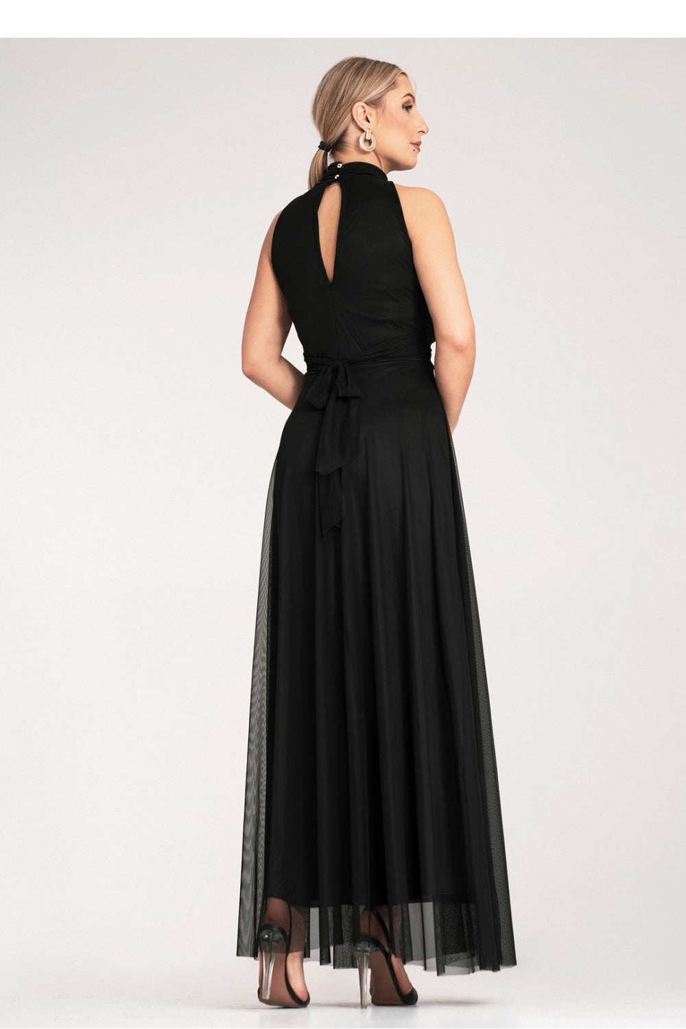 Figl Black Maxi Bodycon Cocktail Dress - view 3