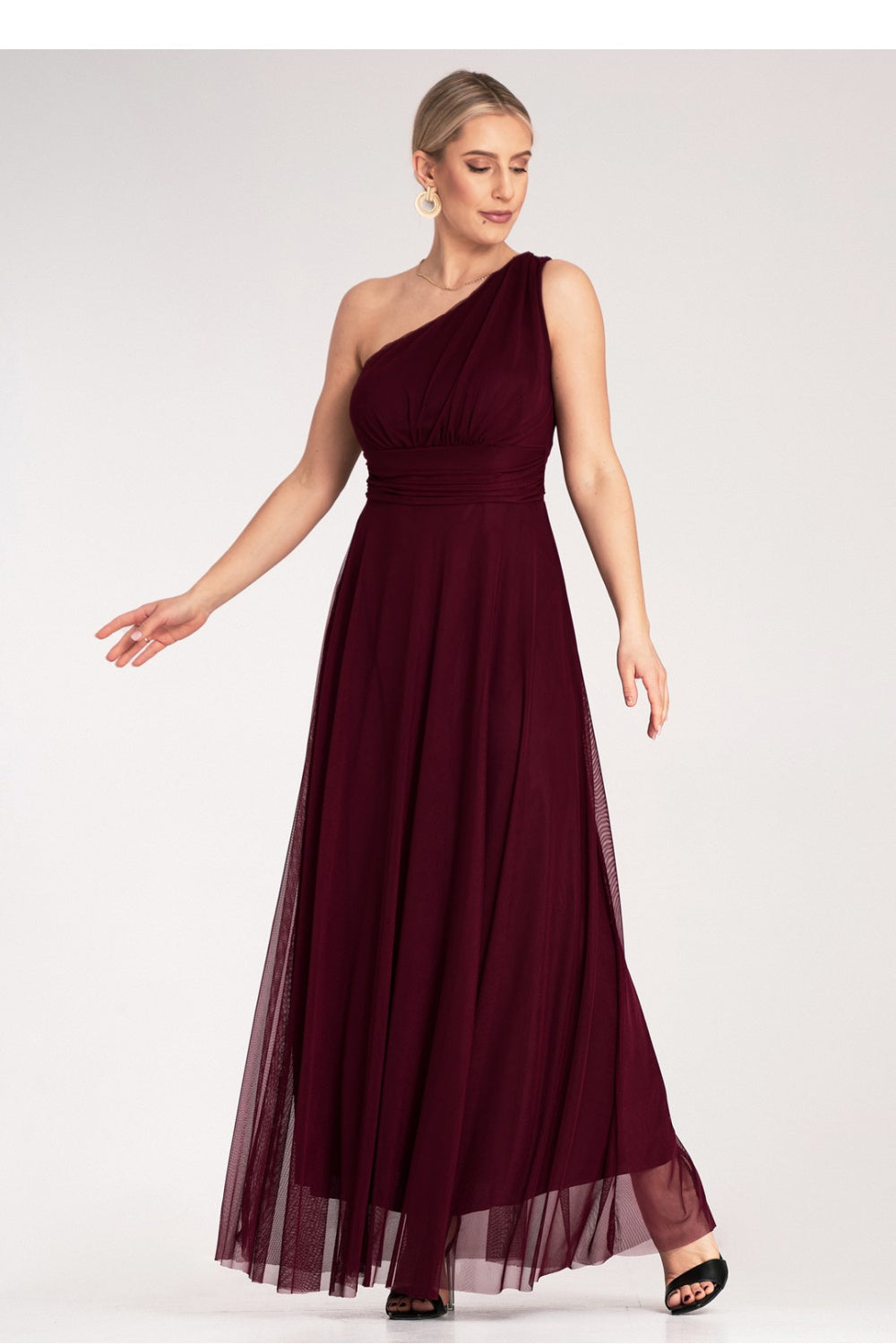 Figl Burgundy Maxi Evening Dress - view 2