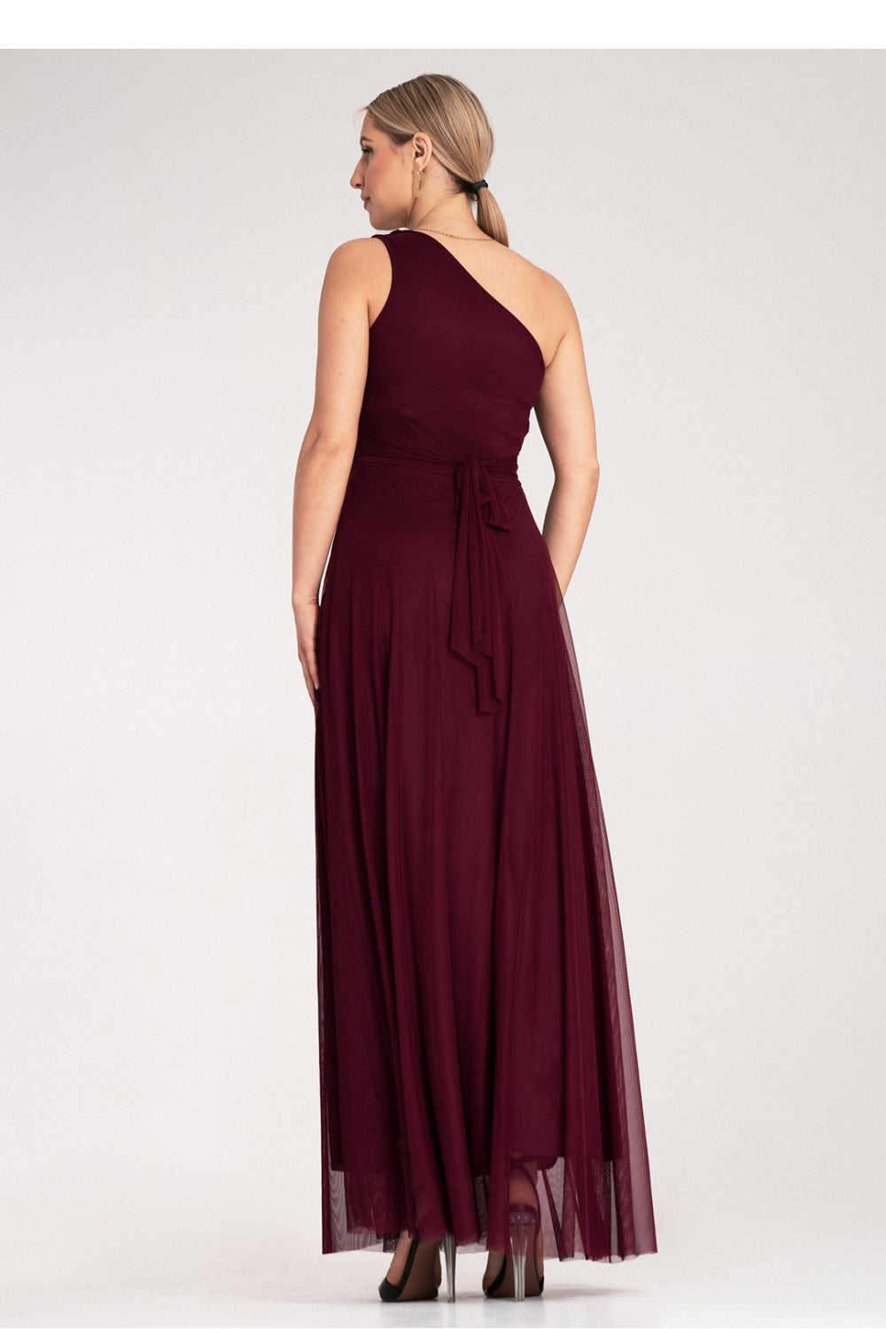 Figl Burgundy Maxi Evening Dress - view 3