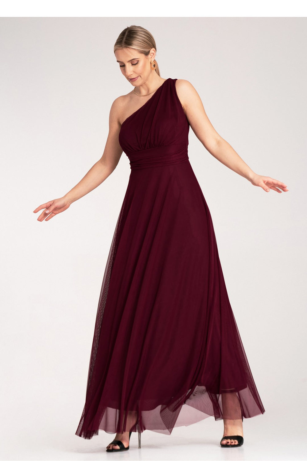 Figl Burgundy Maxi Evening Dress - view 4