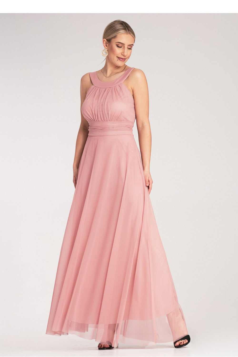 Figl Pink Maxi Bodycon Evening Dress