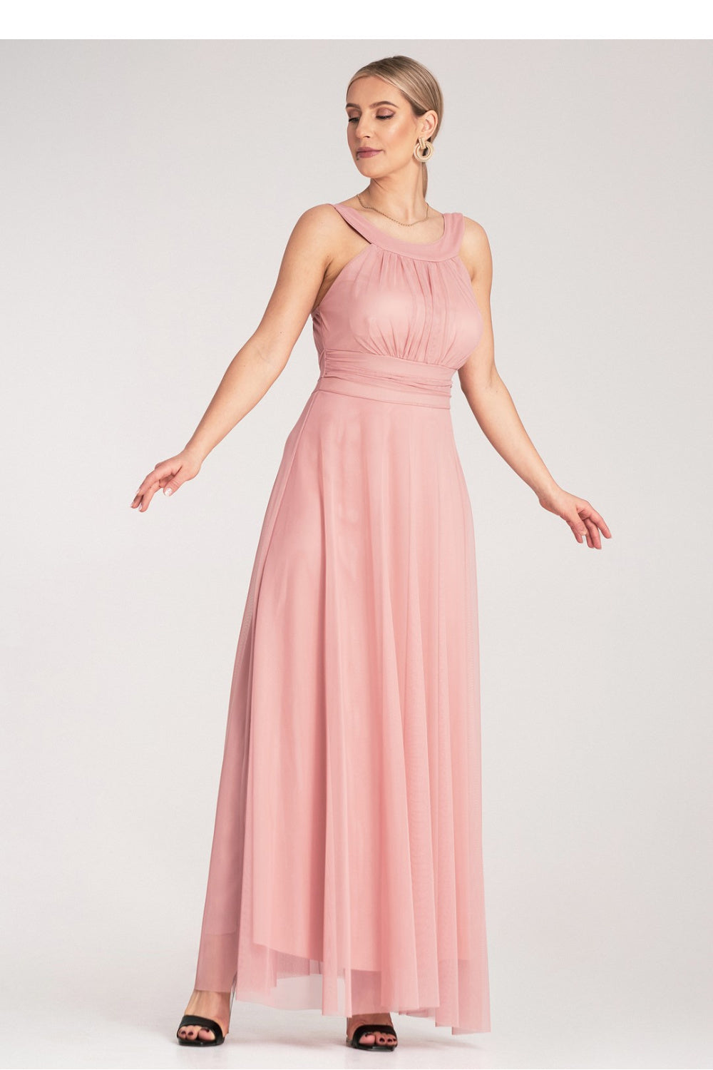 Figl Pink Maxi Bodycon Evening Dress - view 4