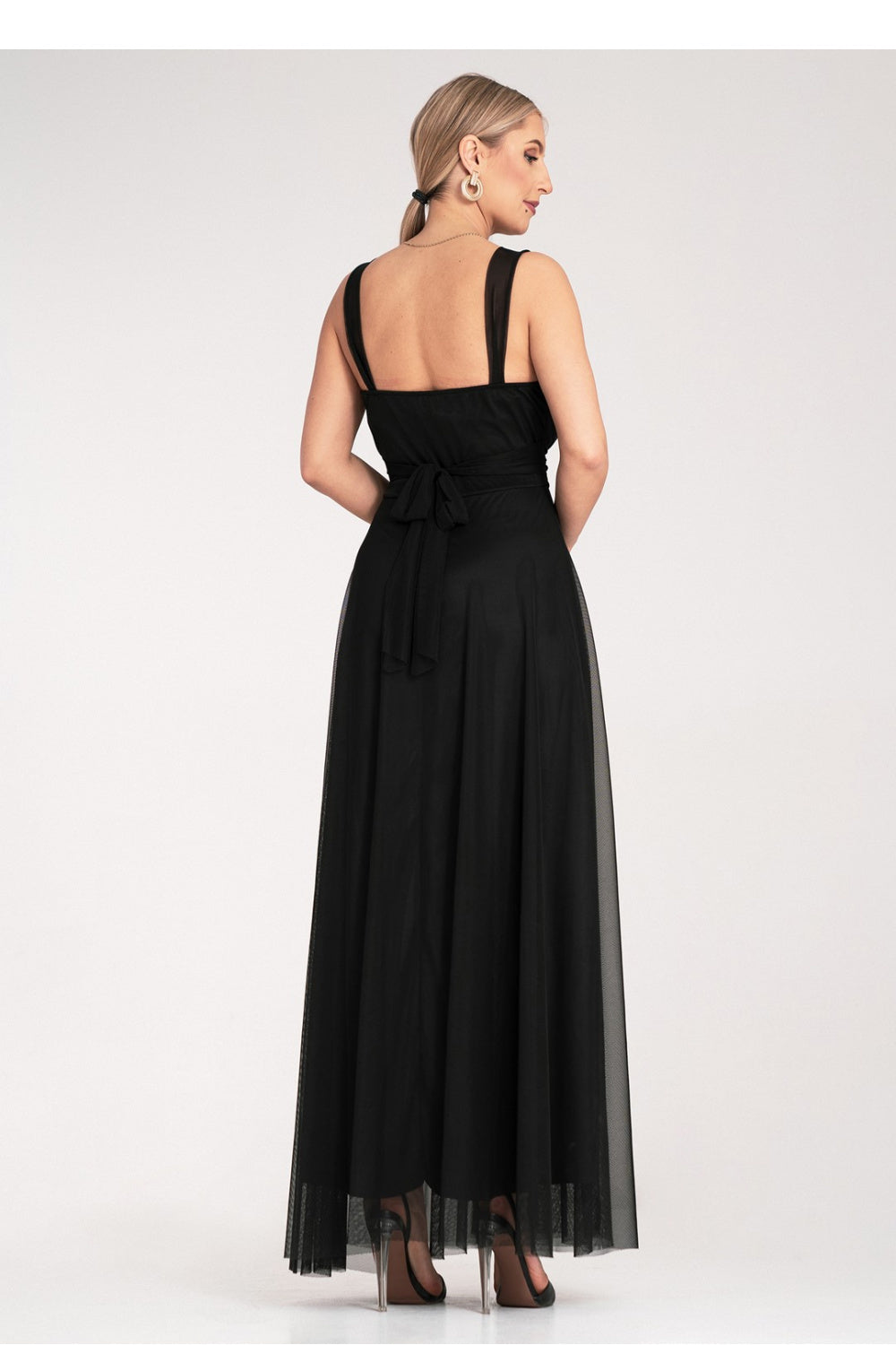 Figl Black Maxi Evening Dress - view 3