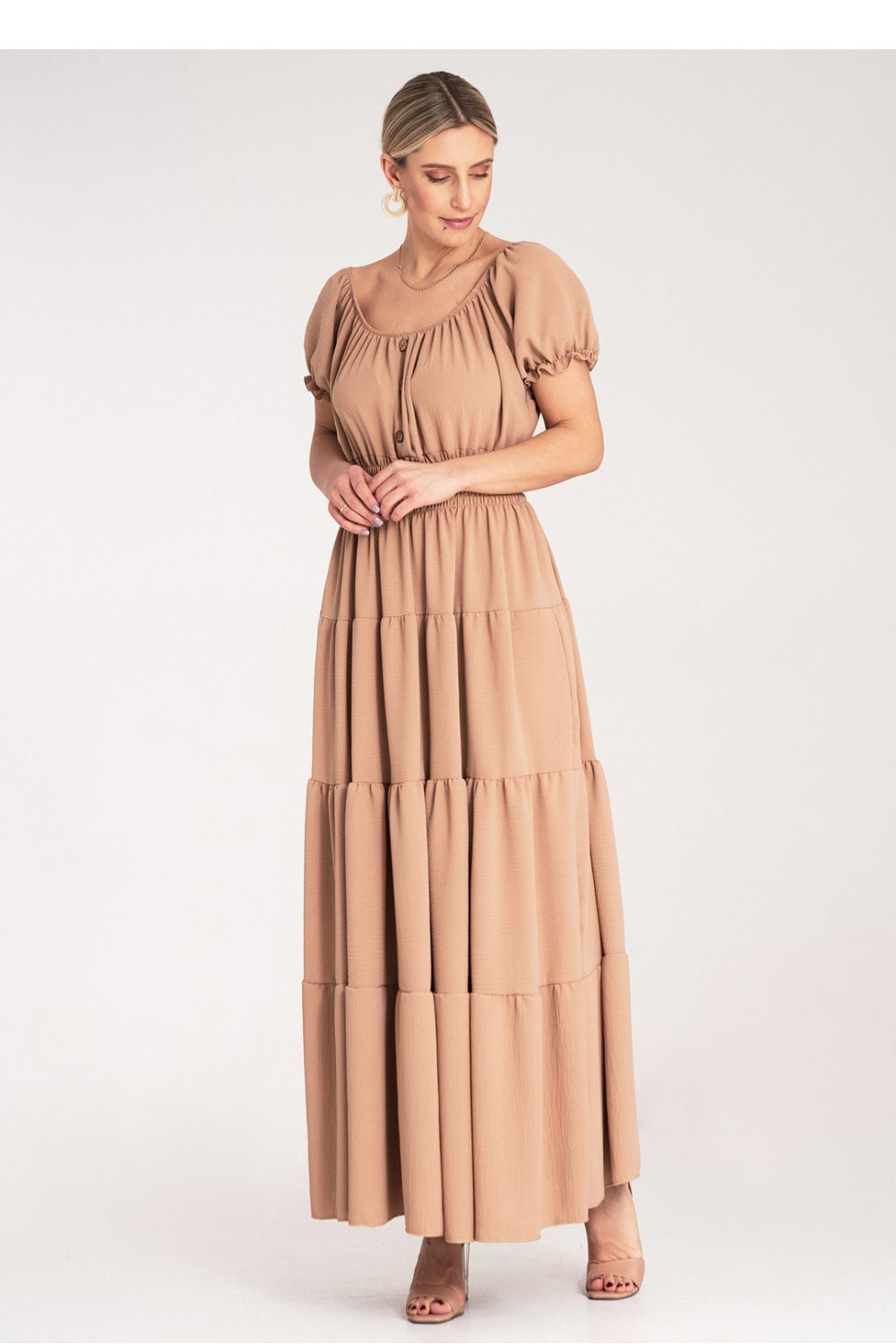 Figl Beige Maxi Flared Dress - view 2