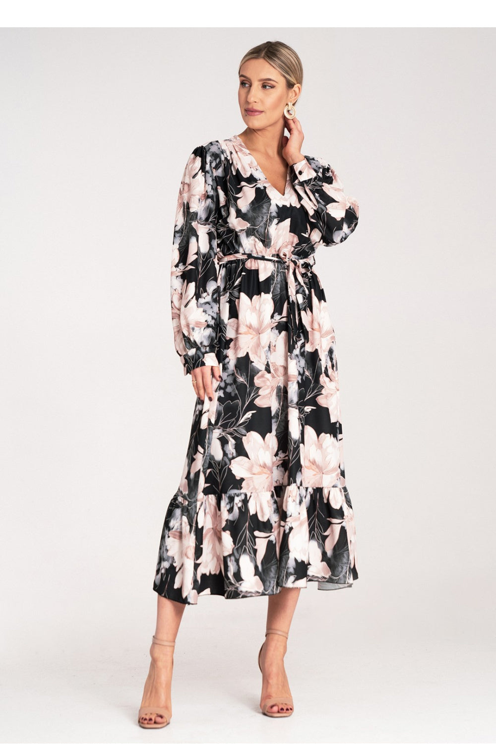 Figl Black Maxi Floral Dress - view 2
