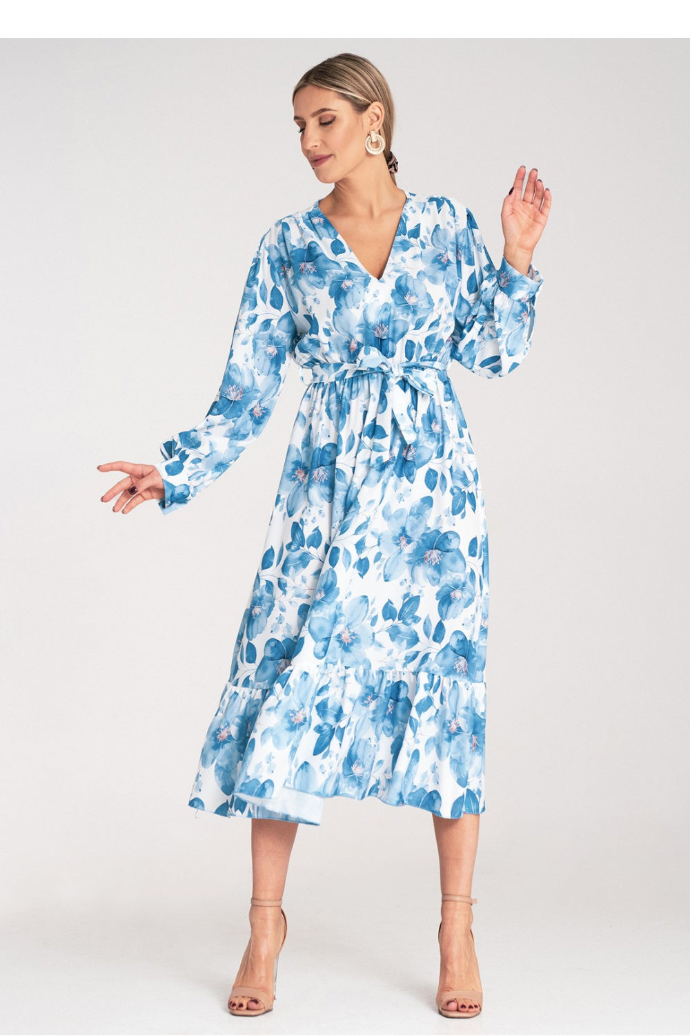 Figl Blue Maxi Floral Dress - view 2