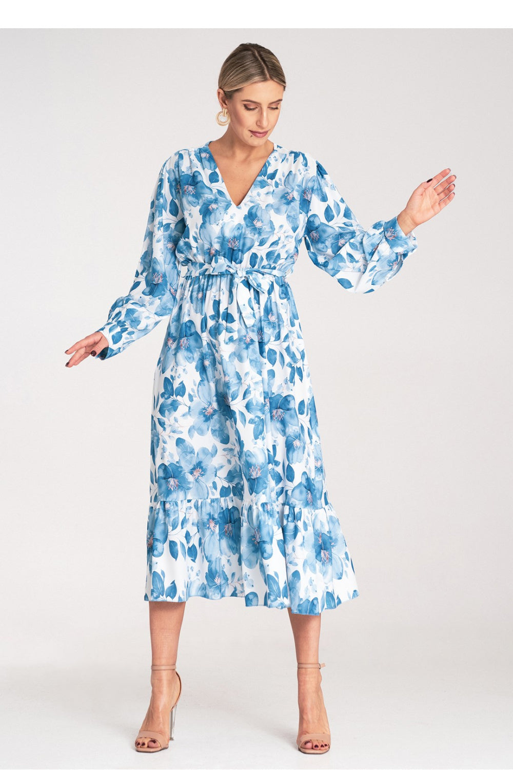 Figl Blue Maxi Floral Dress - view 4