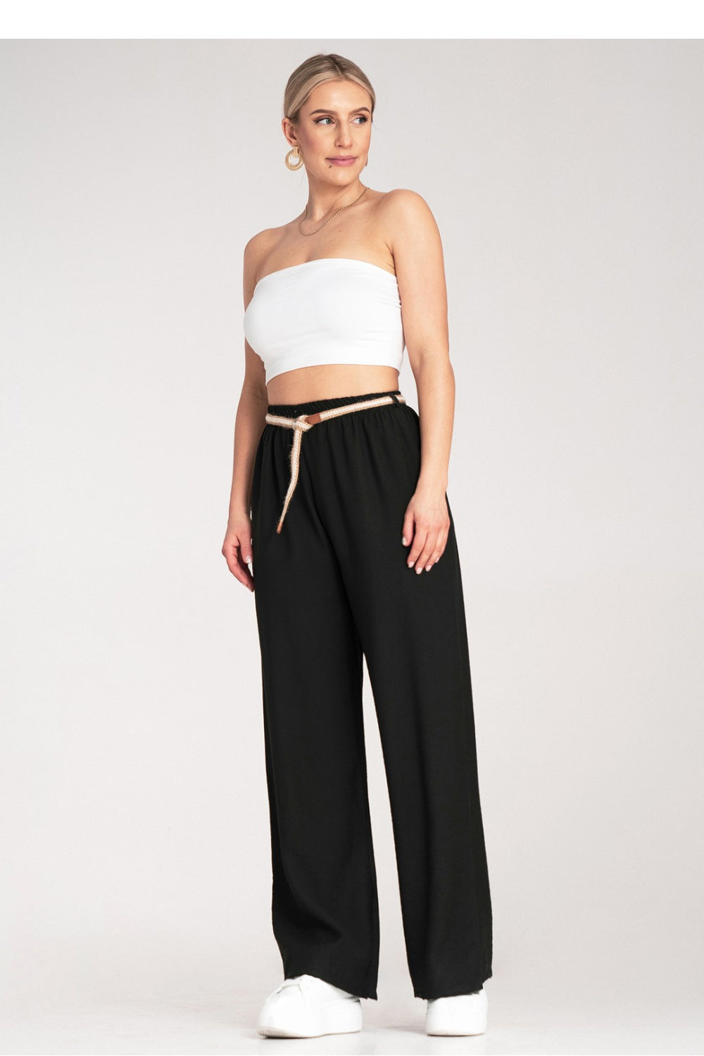 Figl Black Viscose Trousers