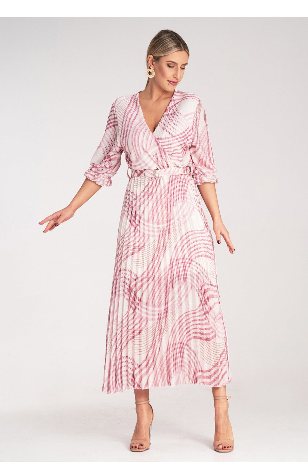 Figl Pink Maxi Satin Dress - view 2