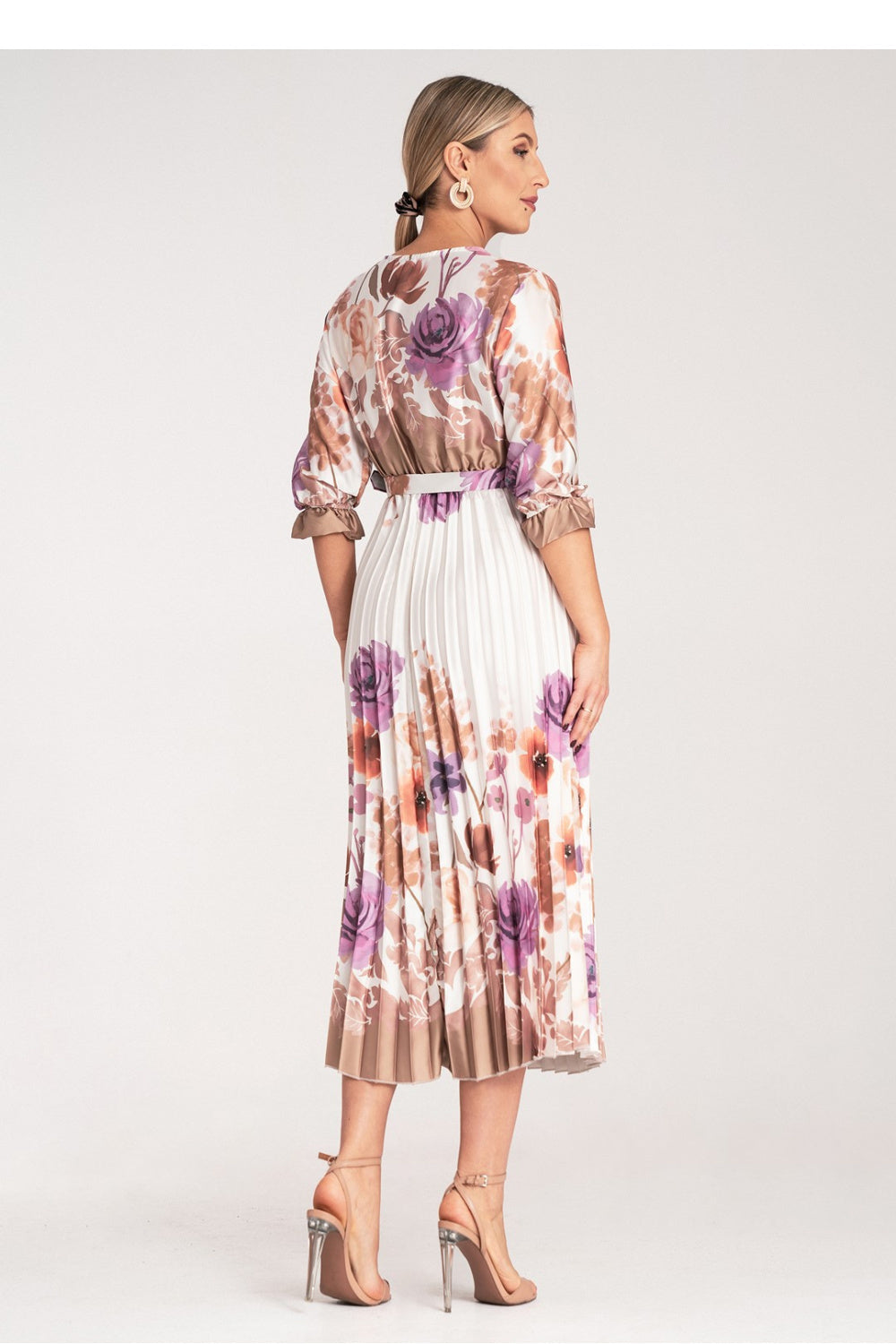 Figl White Maxi Satin Dress - view 3
