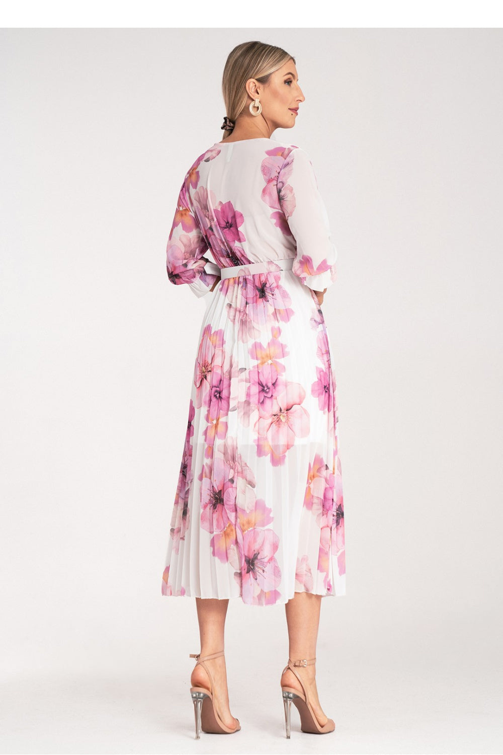 Figl White Midi Floral Dress - view 3