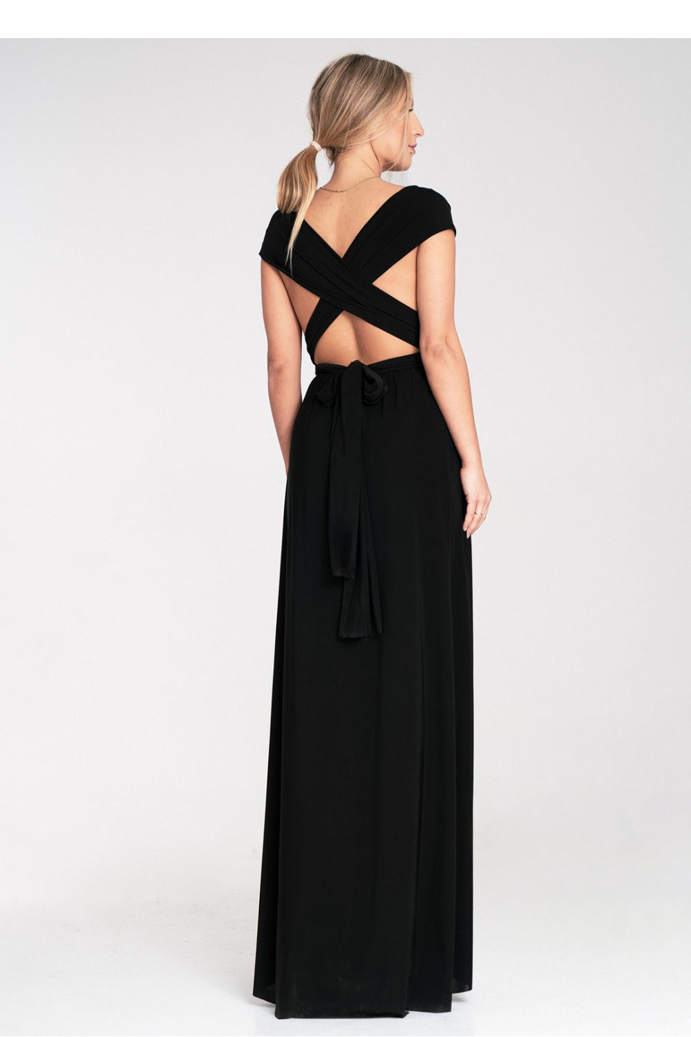Figl Black Polyester Maxi Dress - view 3