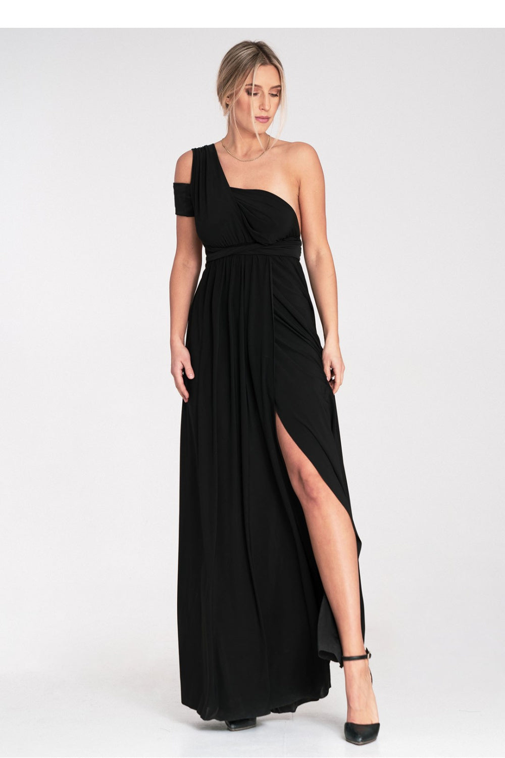 Figl Black Polyester Maxi Dress - view 4