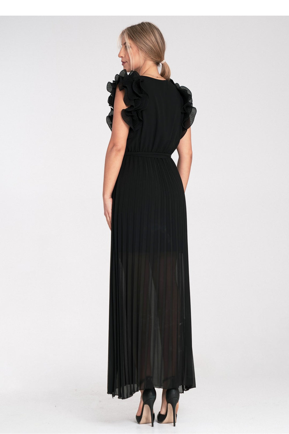 Figl Black Wrap Maxi Dress - view 3