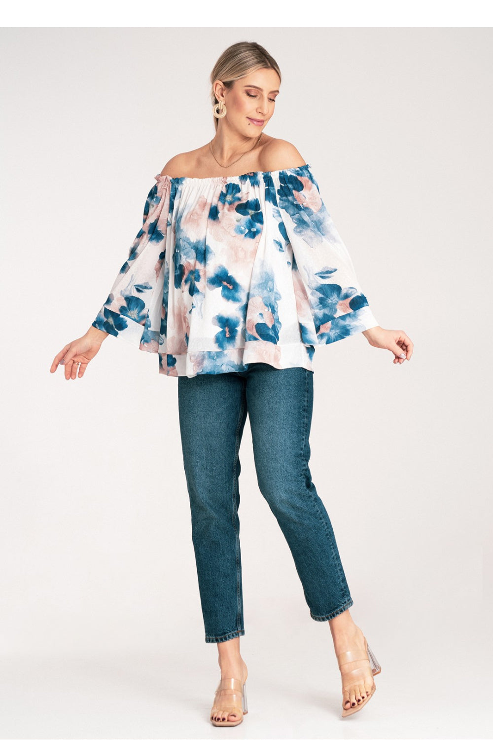 Figl Blue Loose Fit Blouse - view 2
