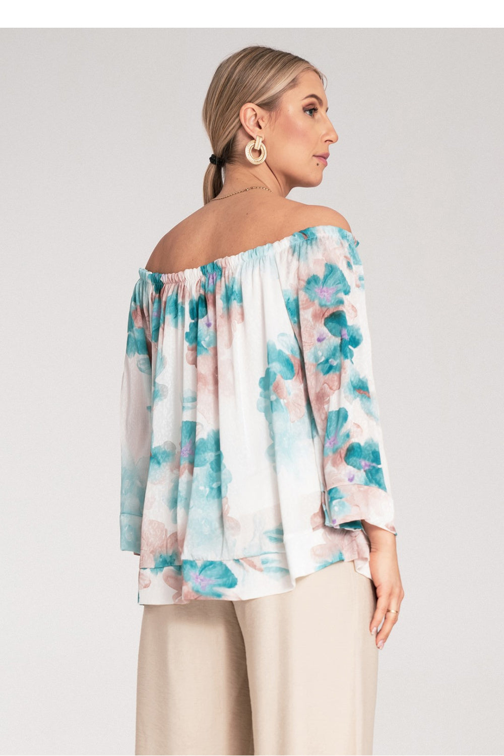 Figl Turquoise Blouse - view 3