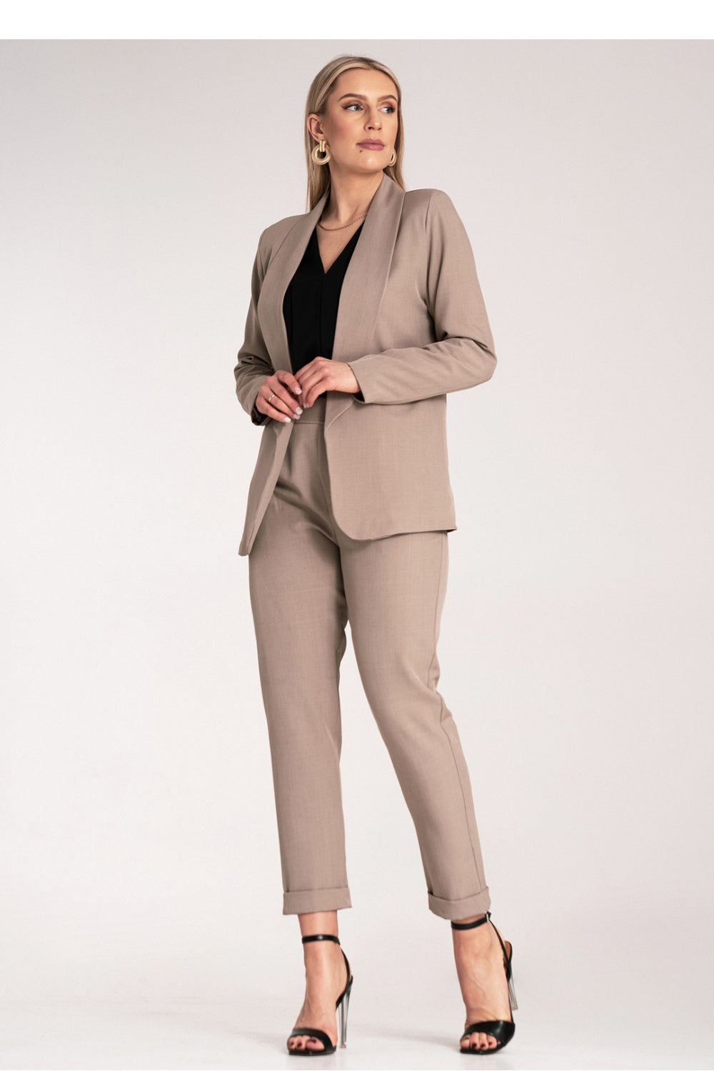 Figl Dark Beige Long Sleeve Jacket - view 2
