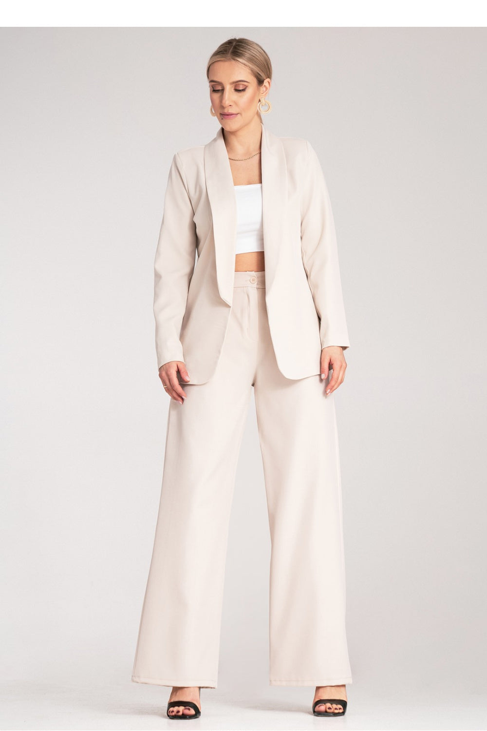 Figl Light Beige Long Sleeve Jacket - view 2