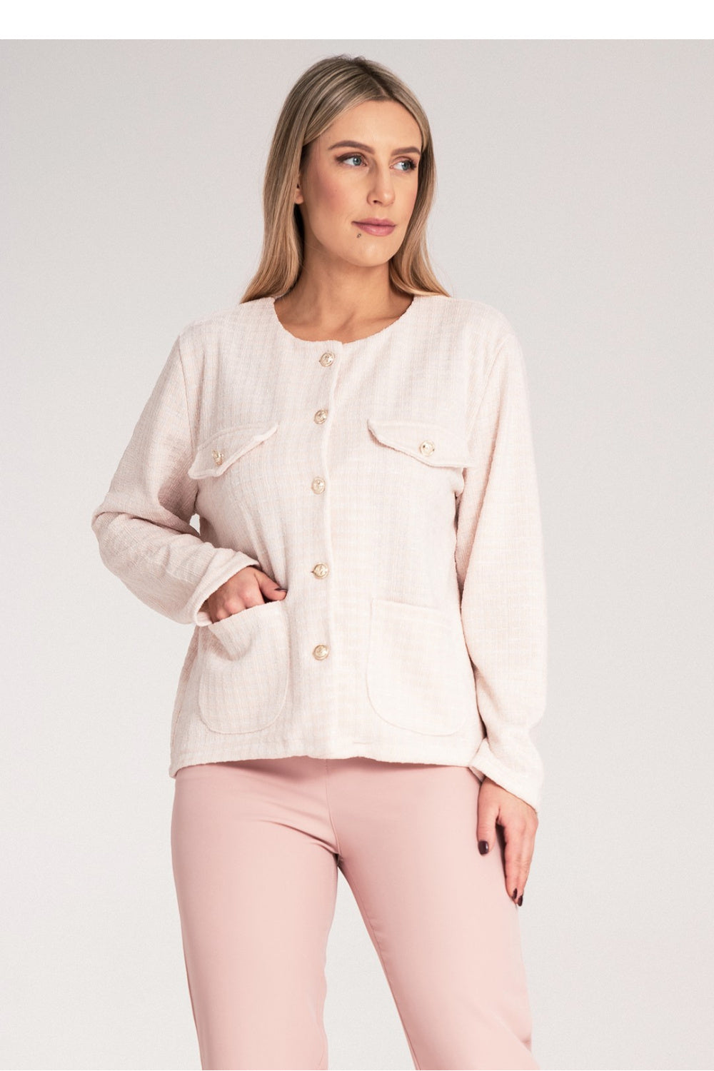 Figl Beige Cotton Jacket