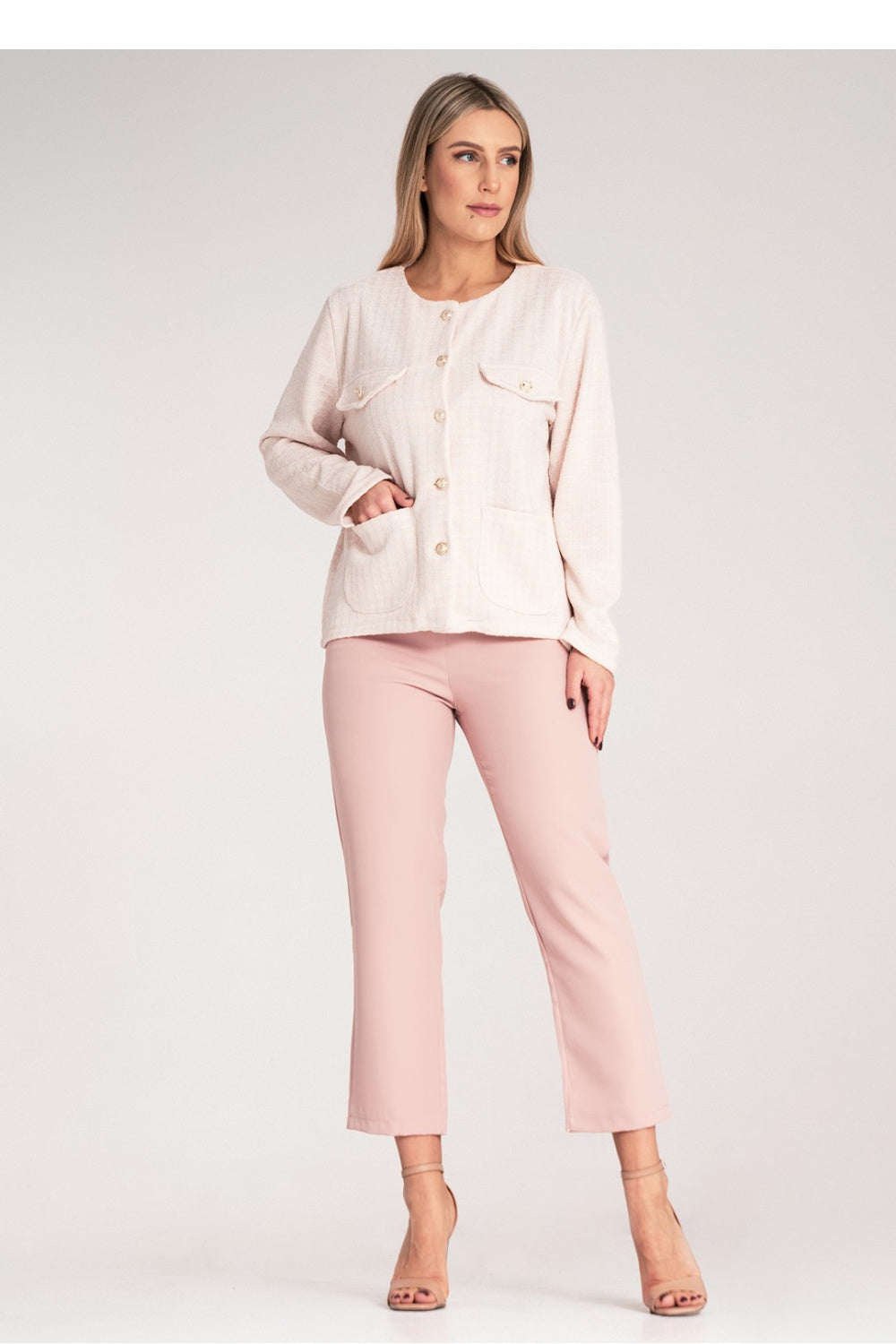 Figl Beige Cotton Jacket - view 2