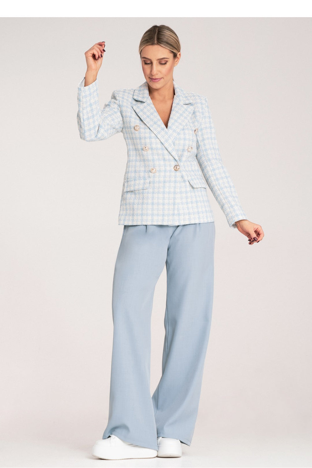 Figl Blue Collared Jacket - view 2