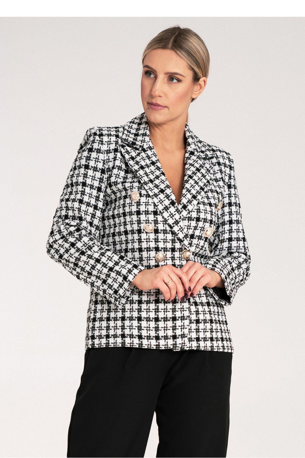 Figl Black Collared Jacket - view 2