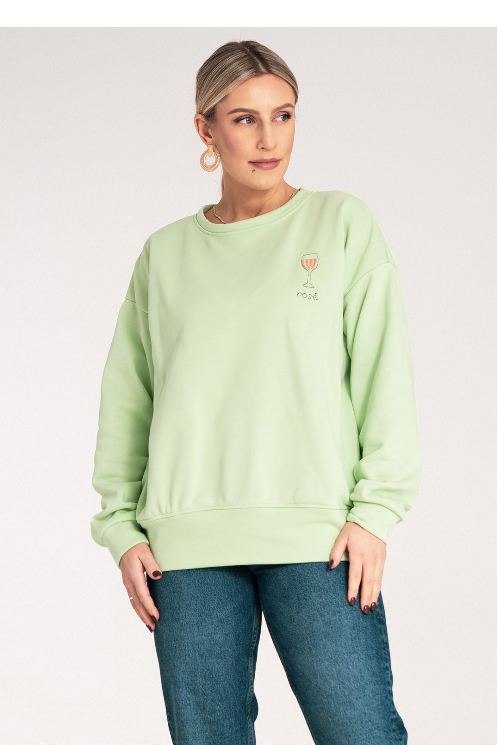 Figl Green Long Sleeve Sweatshirt
