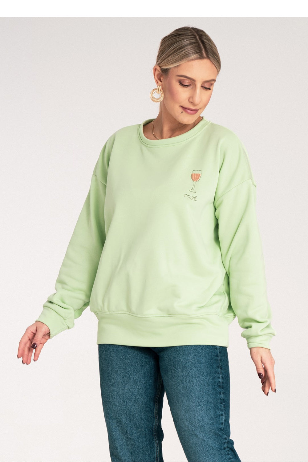 Figl Green Long Sleeve Sweatshirt - view 4