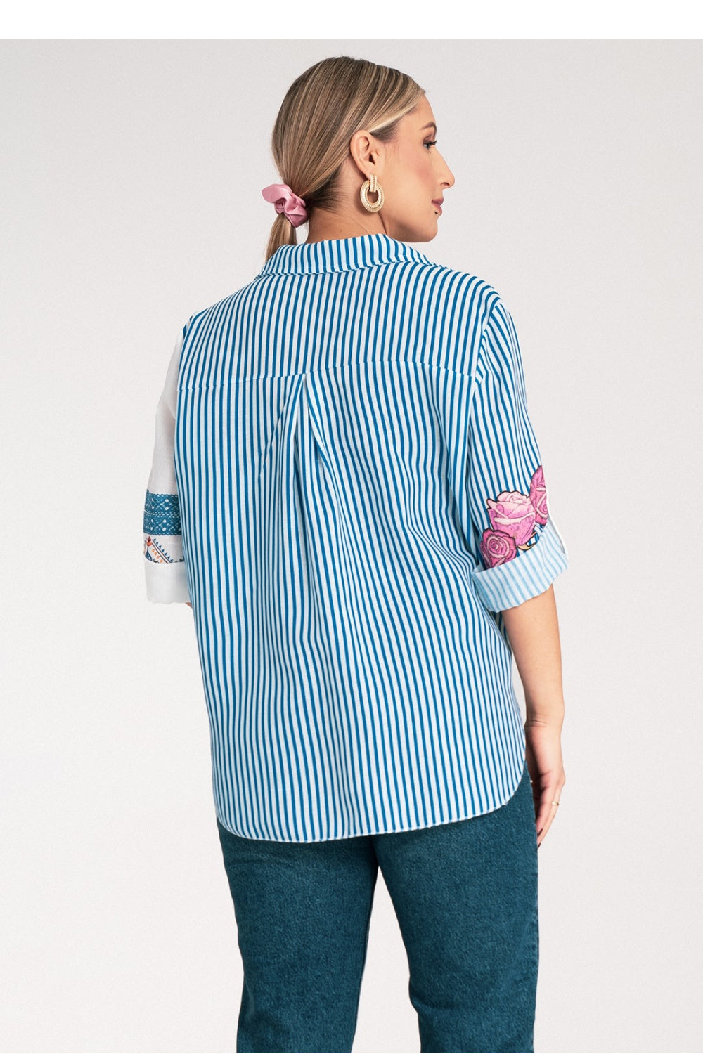 Figl Blue Floral Shirt - view 3
