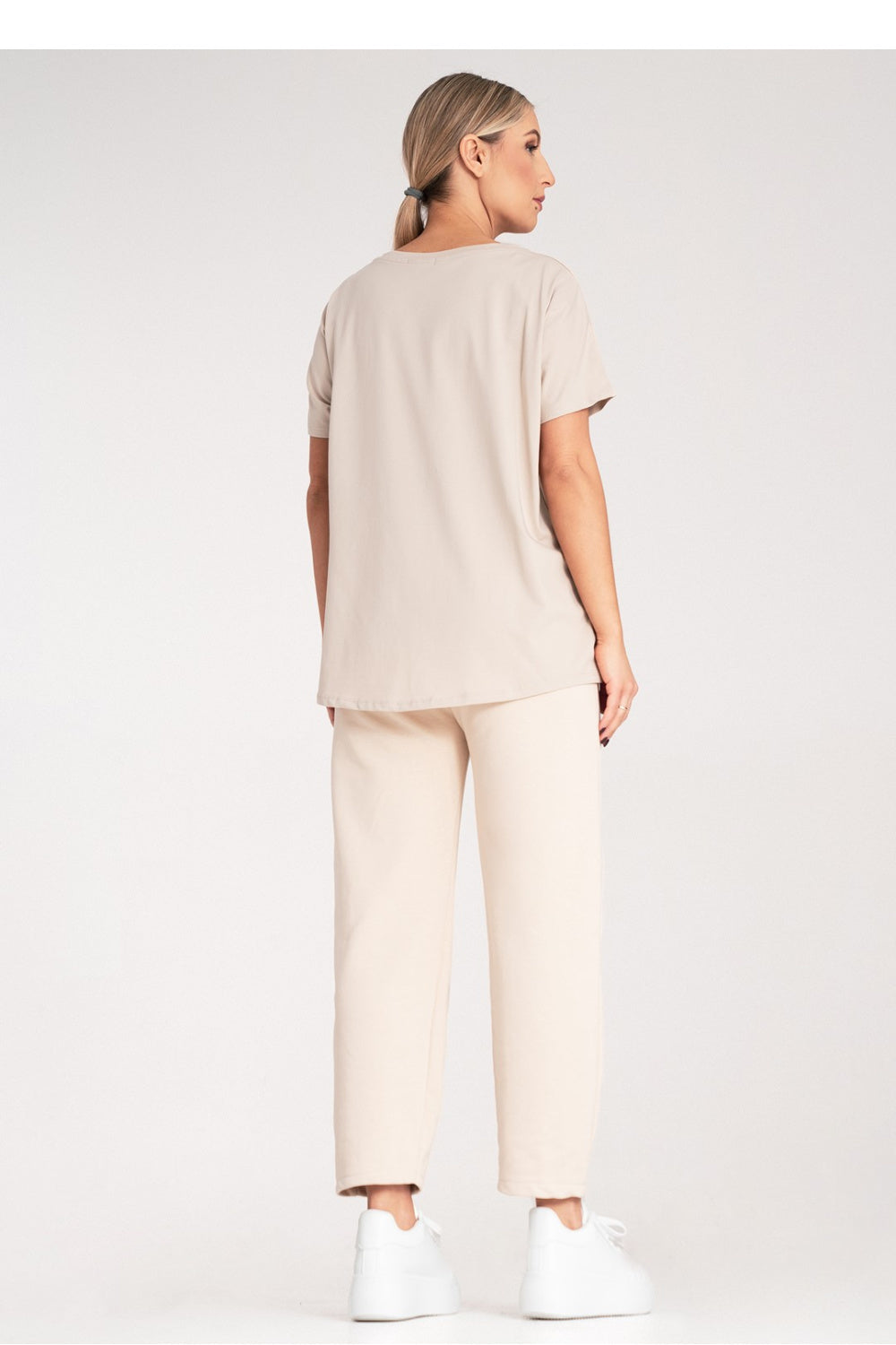Figl Beige Short Sleeve T-Shirt - view 3
