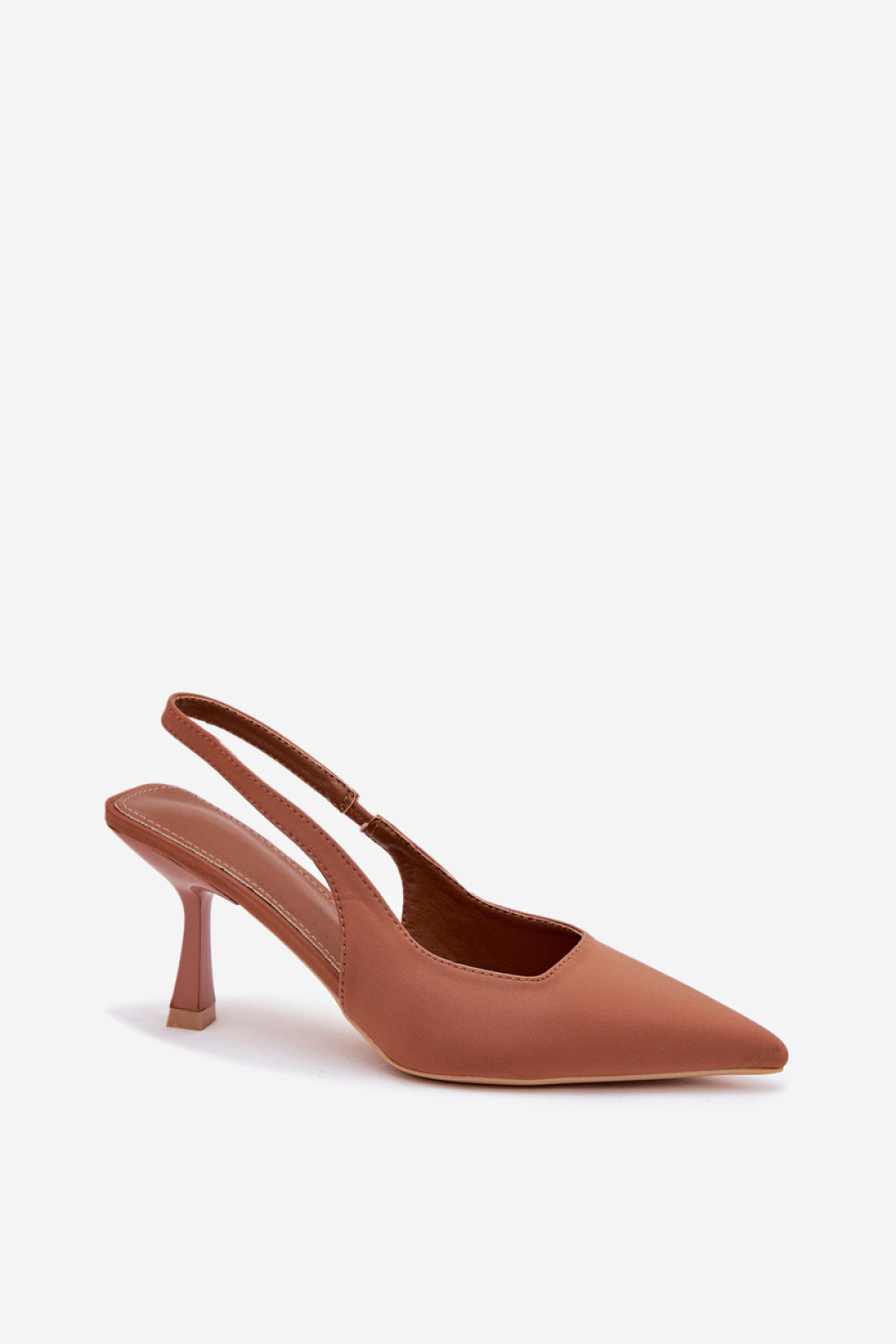 Step In Style Lunira Camel Faux Leather Stiletto Heeled Sandals - view 2