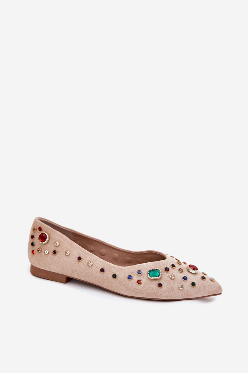 Step In Style Valena Beige Faux Suede Ballet Flats - view 2