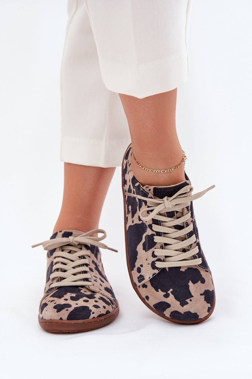 Step In Style Zazoo Beige Suede Trainers