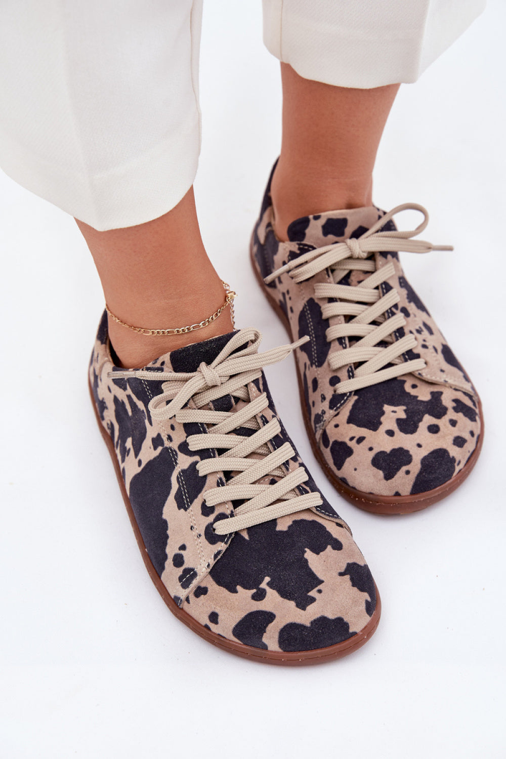 Step In Style Zazoo Beige Suede Trainers - view 3