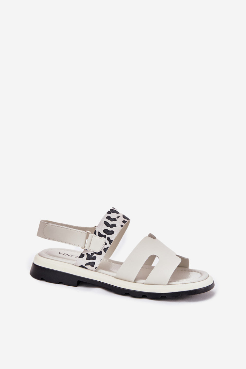 Step In Style Vinceza Beige Leather Flat Sandals - view 2