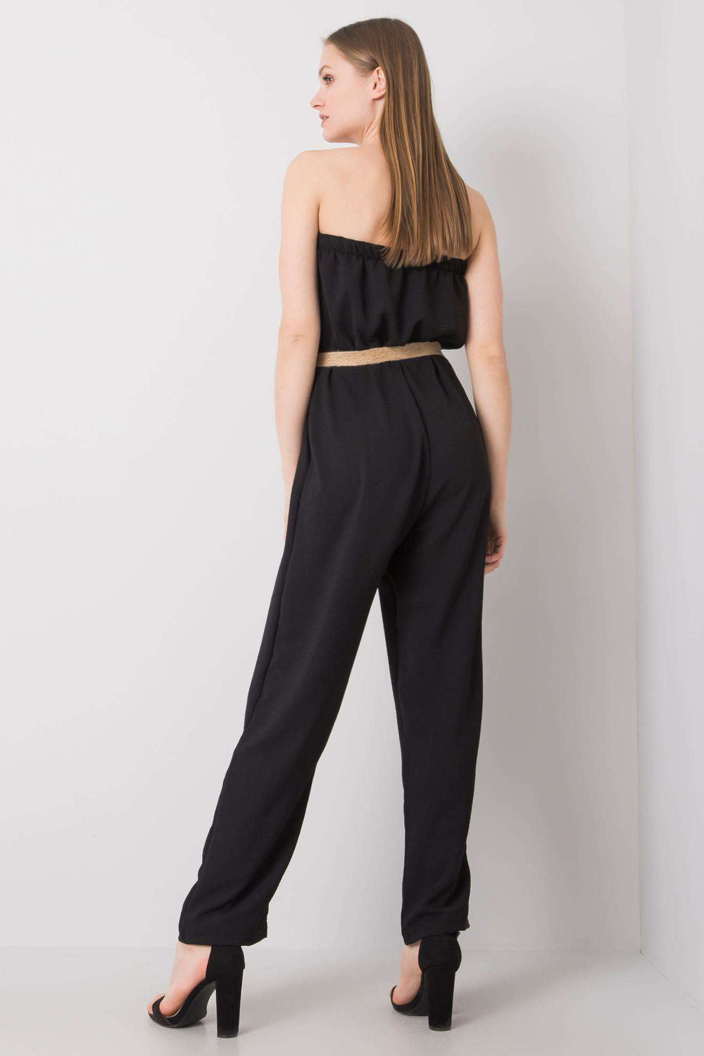Rue Paris Black Sleeveless Jumpsuit - view 3