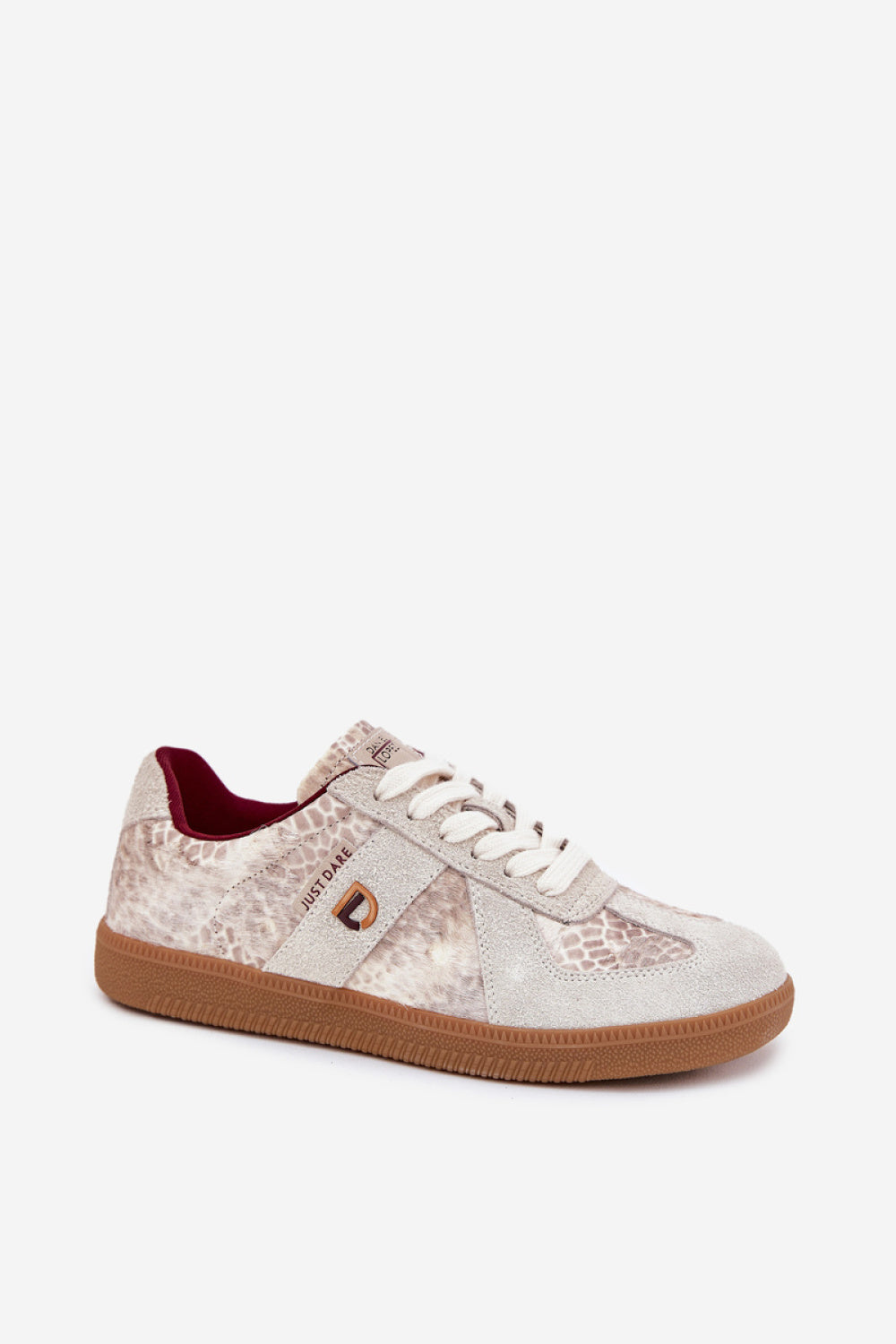Step In Style Patterned Leather Trainers - view 2