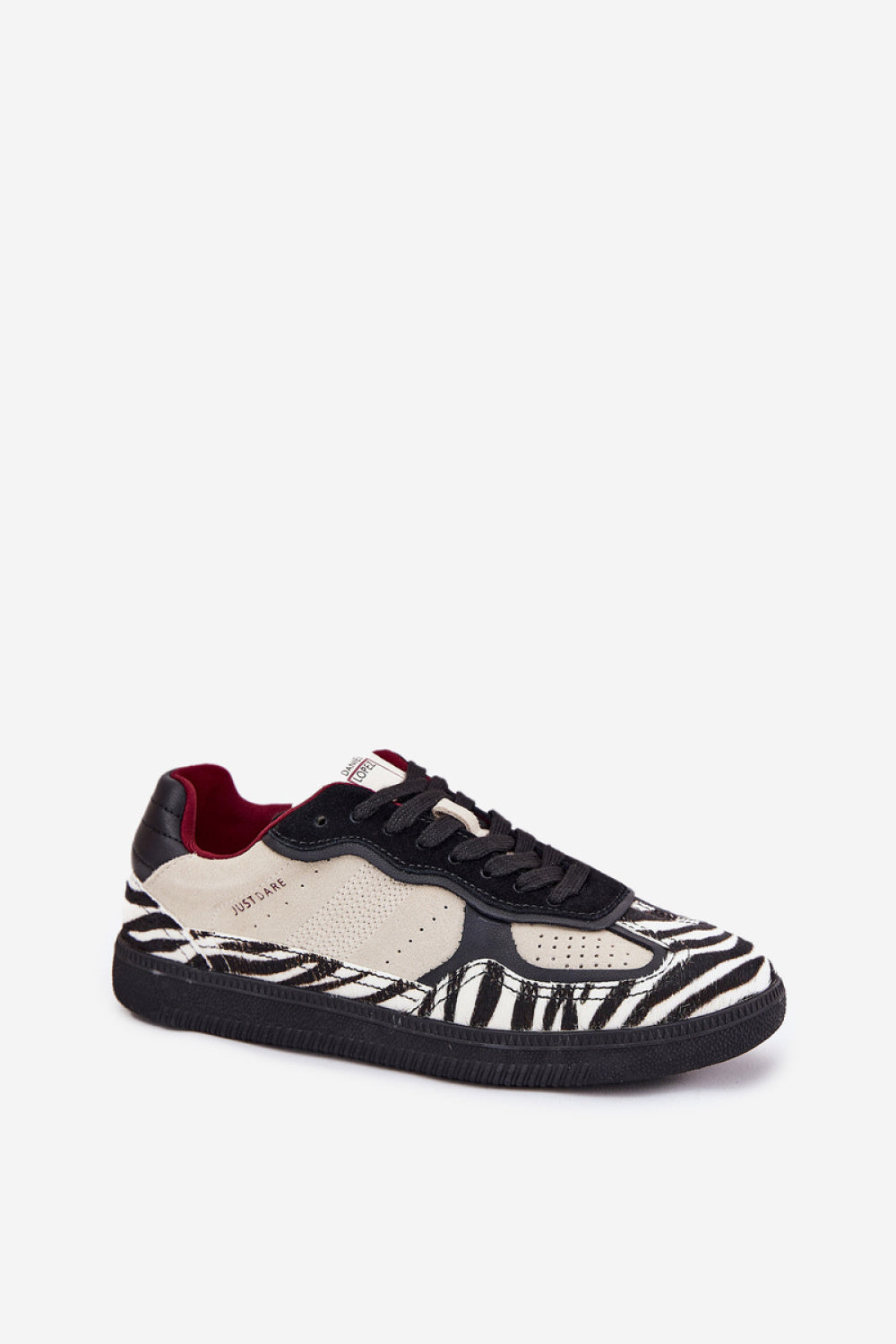 Step In Style Beige Leather Trainers - view 2