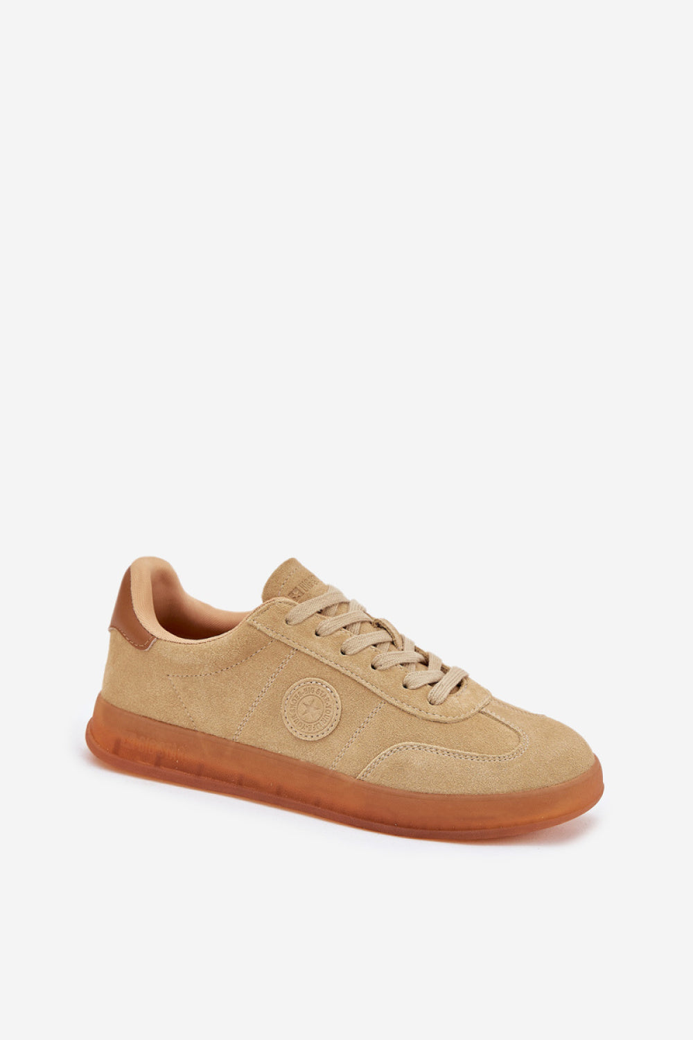 Step In Style Beige Suede Trainers - view 2