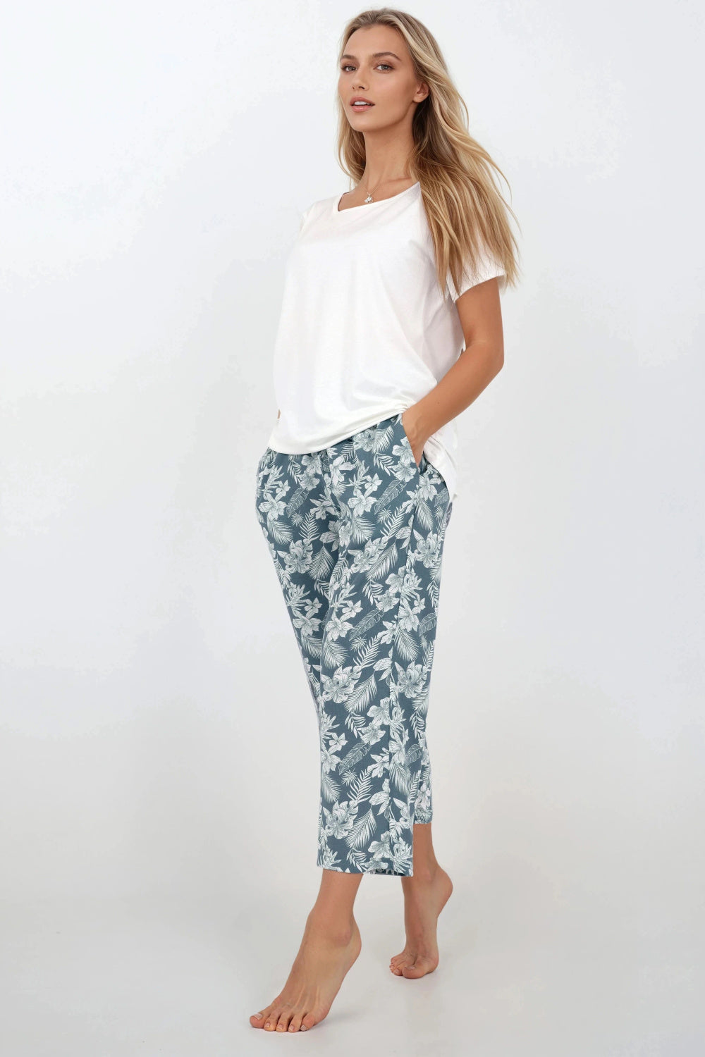 Momenti Per Me Casual Beauty Green Short Sleeve Pyjamas - view 2