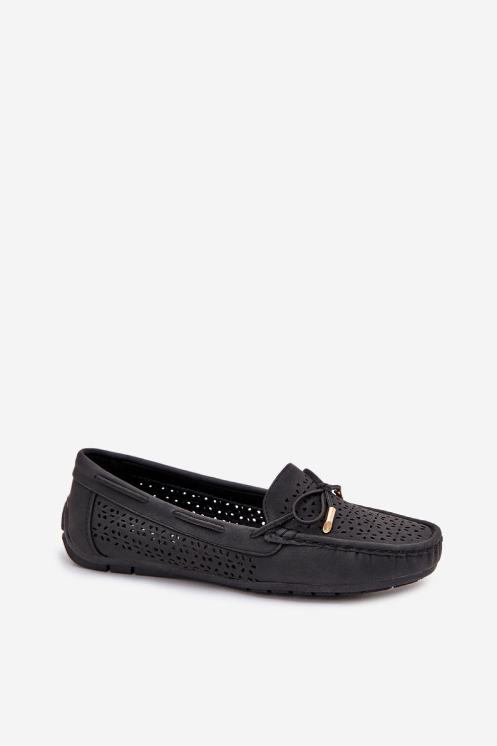 Step In Style Mirisa Black Faux Leather Moccasins - view 2