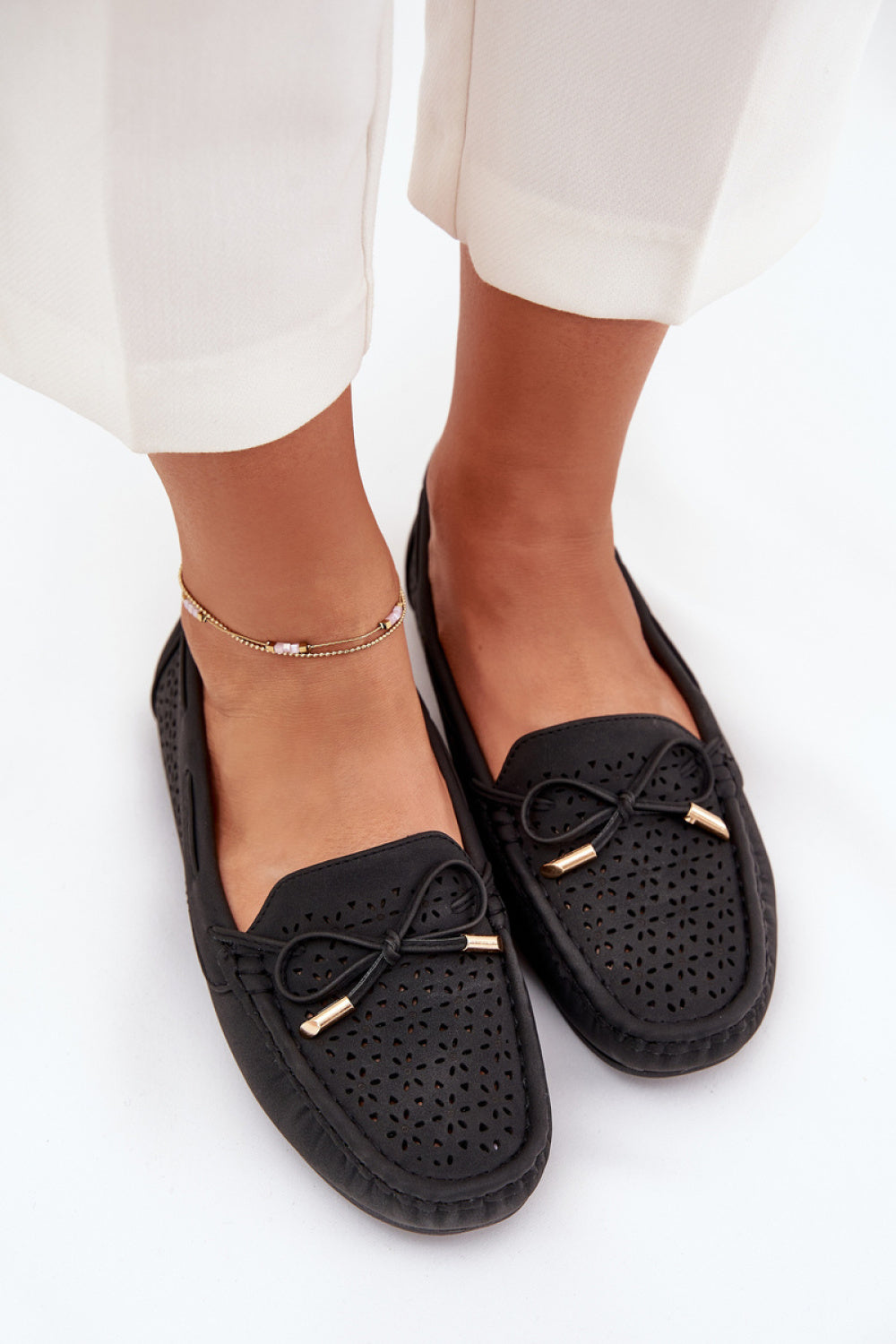 Step In Style Mirisa Black Faux Leather Moccasins - view 3