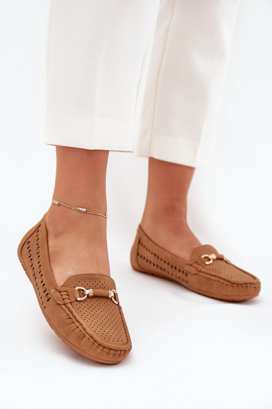 Step In Style Kaydance Camel Faux Leather Moccasins