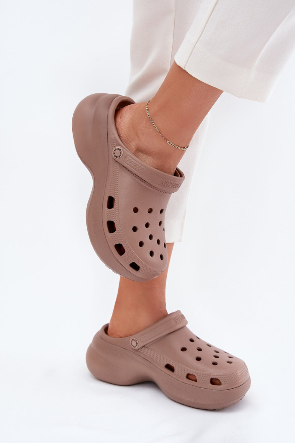 Step In Style Dark Beige Flip Flops - view 3