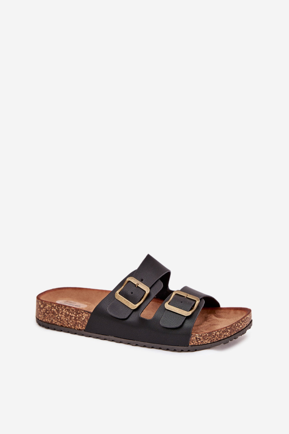 Step In Style Vesina Black Faux Suede Platform Flip Flops - view 2