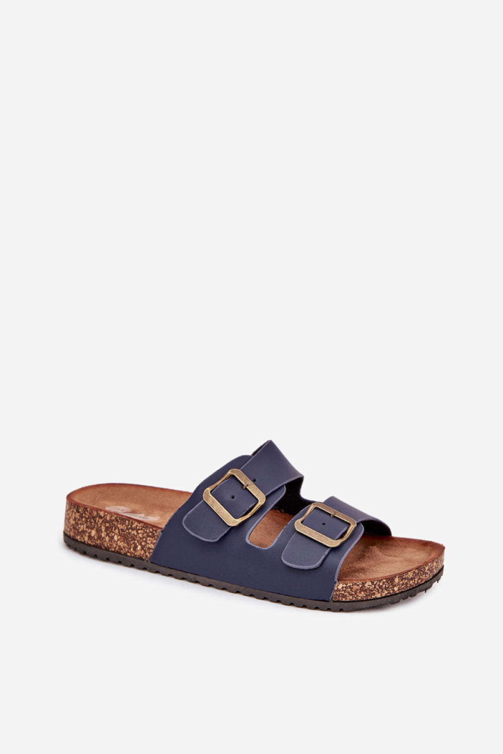 Step In Style Vesina Navy Faux Suede Platform Flip Flops - view 2